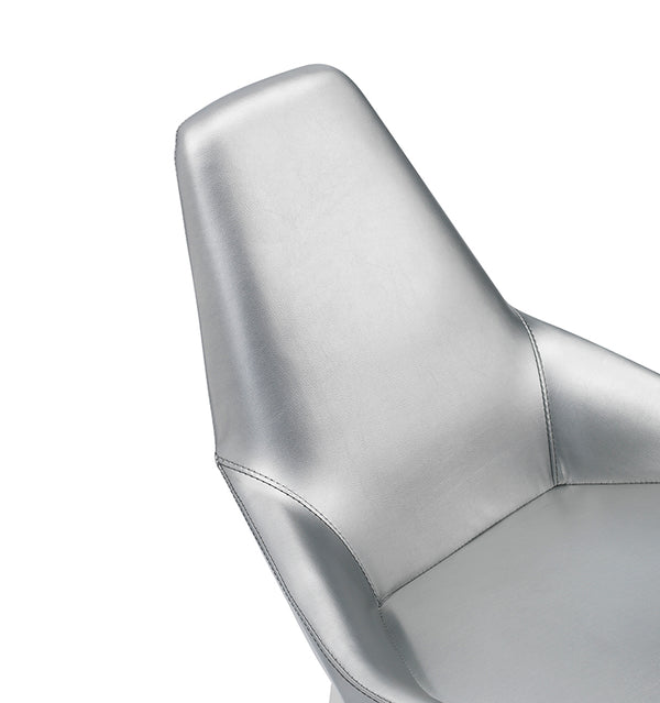 VIG Furniture Modrest Sarah Modern Pearl Grey Leatherette Dining Chair (Set of 2) VGZAY917-PRL