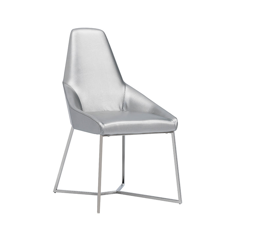 VIG Furniture Modrest Sarah Modern Pearl Grey Leatherette Dining Chair (Set of 2) VGZAY917-PRL