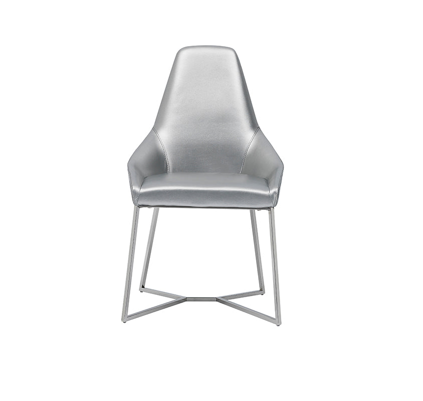 VIG Furniture Modrest Sarah Modern Pearl Grey Leatherette Dining Chair (Set of 2) VGZAY917-PRL