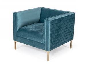 VIG Furniture Divani Casa Atwood - Modern Teal Arm Chair VGRH-RHS-AC-501-CH