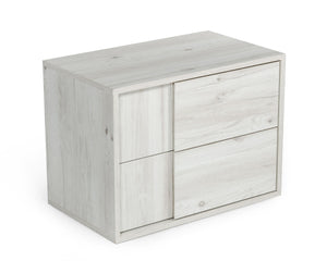 VIG Furniture Nova Domus Asus - Italian Modern White Washed Oak Nightstand VGACASUS-NS-ASH