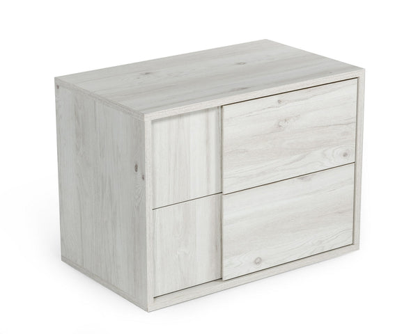 VIG Furniture Nova Domus Asus - Italian Modern White Washed Oak Nightstand VGACASUS-NS-ASH