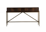 VIG Furniture Modrest Shane - Modern Acacia & Brass Console Table VGNX-MEMPHIS-20181