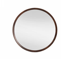 VIG Furniture Modrest Selena - Modern Round Acacia Mirror VGNX-MOON-20182