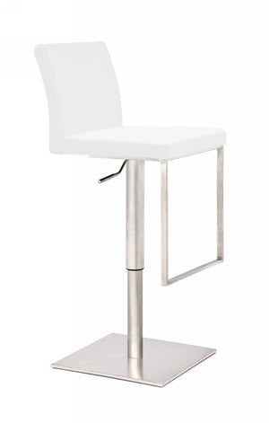 VIG Furniture Modrest Folsum - Modern White Bar Stool VGHR5040BG-1-WHITE