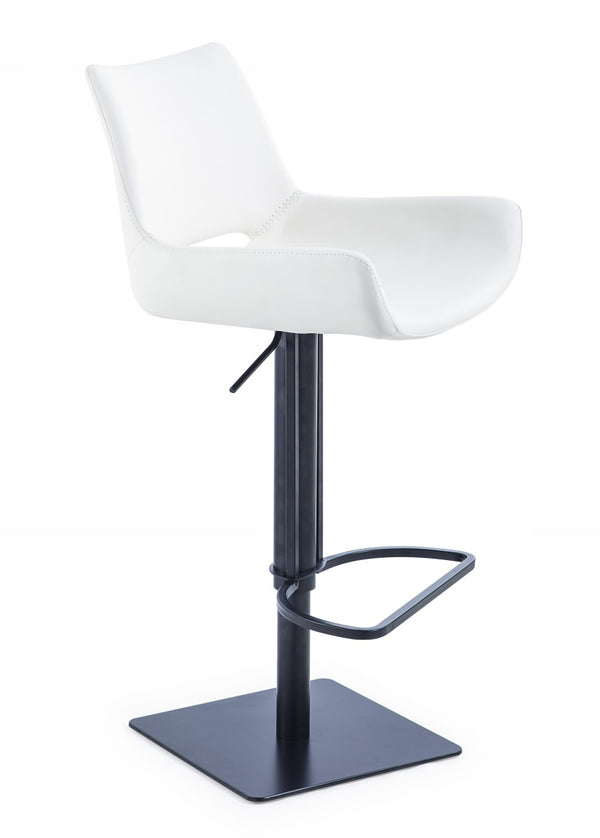 VIG Furniture Modrest Niles - Modern White Bar Stool  VGHR5364GB