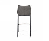 VIG Furniture Modrest Robert - Modern Grey Eco-Leather Bar Stool (Set of 2) VGHR5366-B