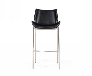 VIG Furniture Modrest Dave - Modern Black Eco-Leather Bar Stool (Set of 2) VGHR5368-B