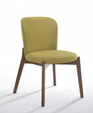 Modrest Boyce - Yellow & Walnut Dining Chair (Set of 2)