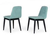 VIG Furniture Modrest Lomeli - Modern Blue Dining Chair (Set of 2) VGMA-MI-860-CH