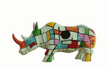 VIG Furniture Modrest Abstract Colorful Rhino Sculpture VGTHDL-546