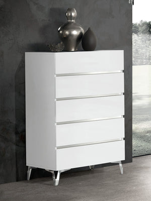 VIG Furniture Nova Domus Angela - Italian Modern White Chest VGACANGELA-CHEST