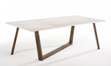 VIG Furniture Nova Domus Jozy - Modern Marble & Walnut Dining Table VGMA-MIT-1163