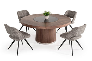 VIG Furniture Modrest Houston - Round Modern Dining Table VGHB850T-WAL