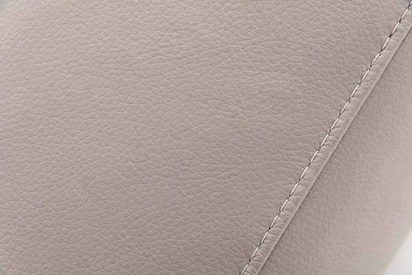 VIG Furniture Estro Salotti Villeneuve - Italian Modern Light Grey Leather Right Facing Sectional Sofa VGNTVILLENEUVE-LTGRY