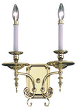 2-Light Polished Brass Kensington Sconce