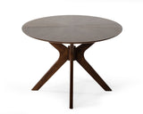 VIG Furniture Modrest Prospect - Modern Oval Walnut Dining Table VGMAMIT-5276-1