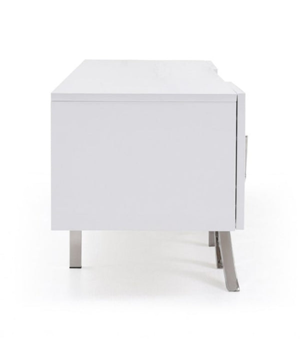 VIG Furniture Modrest Legend - 87"-Wide Modern White TV Stand VGVCTV8111-22