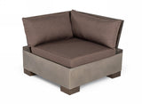 VIG Furniture Modrest Delaware - Modern Concrete Modular Sectional Sofa Set with Square Coffee Table VGLB-RIVI-SQR-SET