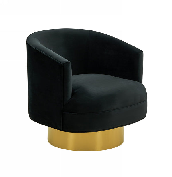 VIG Furniture Divani Casa Basalt - Modern Black Fabric Accent Chair VGRH-RHS-AC-222