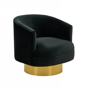 VIG Furniture Divani Casa Basalt - Modern Black Fabric Accent Chair VGRH-RHS-AC-222