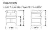 VIG Furniture Modrest Bavaria - Modern Dining Chair VGRH-RHS-DC-115