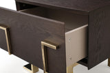 VIG Furniture Modrest Moontide Modern Smoked Ash & Gold Nightstand VGVCJ1922-D