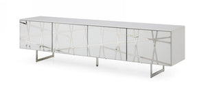 VIG Furniture Modrest Kilson - Modern White TV Stand VGVCTV1819