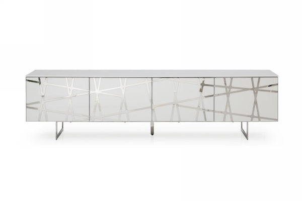 VIG Furniture Modrest Kilson - Modern White TV Stand VGVCTV1819