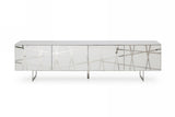 VIG Furniture Modrest Kilson - Modern White TV Stand VGVCTV1819