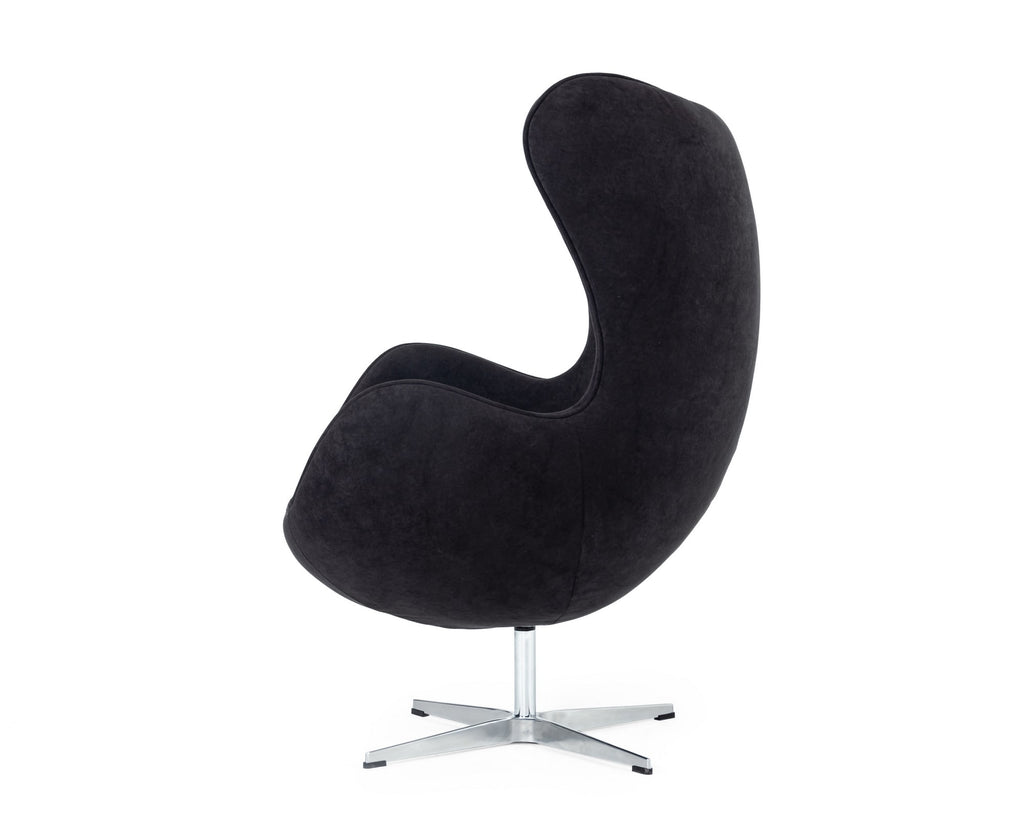 VIG Furniture Modrest Lenmar - Modern Black Fabric Accent Chair  VGBNEC-025-BLK