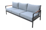 VIG Furniture Renava Kiowa - Modern Outdoor Grey & Black Sofa Set VGGE-BRIZE