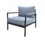 VIG Furniture Renava Kiowa - Modern Outdoor Grey & Black Sofa Set VGGE-BRIZE