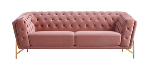 VIG Furniture Divani Casa Aiken - Modern Salmon Velvet Sofa VGMB-1960-S