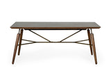VIG Furniture Modrest Sebring - Mid-Century Modern Acacia Dining Table  VGWH184020302