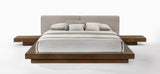 VIG Furniture Modrest Tokyo - Contemporary Walnut and Grey Platform Bed  VGMABR-90-WAL-GRAY
