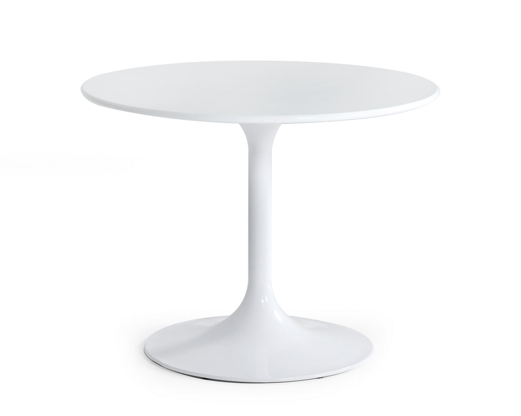 VIG Furniture Modrest Karen - Mid-Century White Round Dining Table VGEUMCH-7033DT