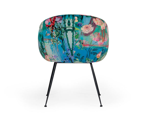 VIG Furniture Modrest Roxann - Contemporary Floral Velvet Dining Chair VGEUMC-9292CH-A