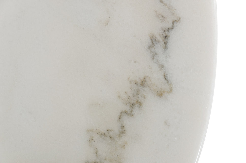 VIG Furniture Modrest Fairway - Glam White Marble and Brushed Gold End Table VGEUMC-6931ET