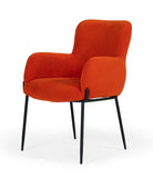 VIG Furniture Modrest Frisco - Mid-Century Orange Velvet dining Chair VGEUMC-9577CH-A
