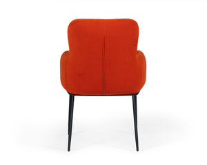 VIG Furniture Modrest Frisco - Mid-Century Orange Velvet dining Chair VGEUMC-9577CH-A