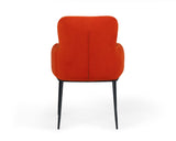VIG Furniture Modrest Frisco - Mid-Century Orange Velvet dining Chair VGEUMC-9577CH-A
