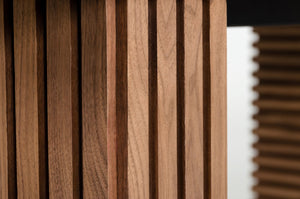 VIG Furniture Modrest Maggie - Modern Walnut and Black Ceramic Top Dining Table VGDWJ3555-1