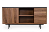 Modrest Maggie - Modern Walnut and Grey Buffet