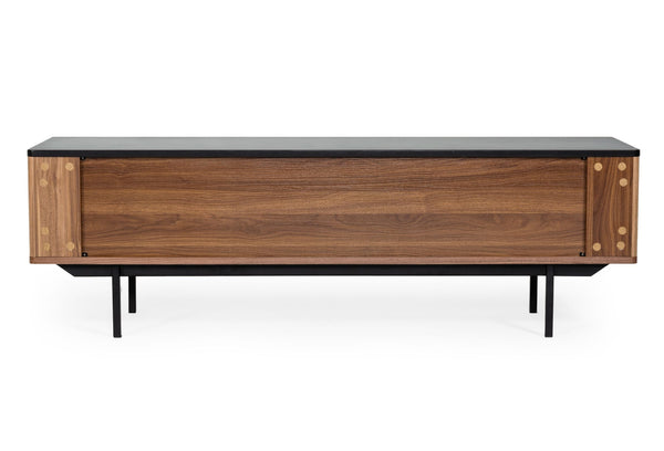 VIG Furniture Modrest Maggie - Modern Walnut and Grey TV Stand VGDWJ9715