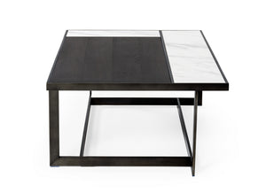 VIG Furniture Modrest Fargo - Modern Ceramic & Grey Walnut Coffee Table VGHB320X