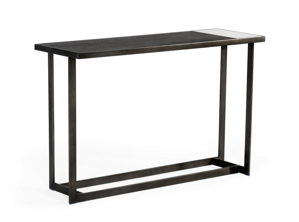 VIG Furniture Modrest Fargo - Modern Ceramic & Grey Walnut Console Table VGHB320D