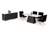 VIG Furniture Modrest Peak - Modern Black Oak Dining Table  VGHB350T
