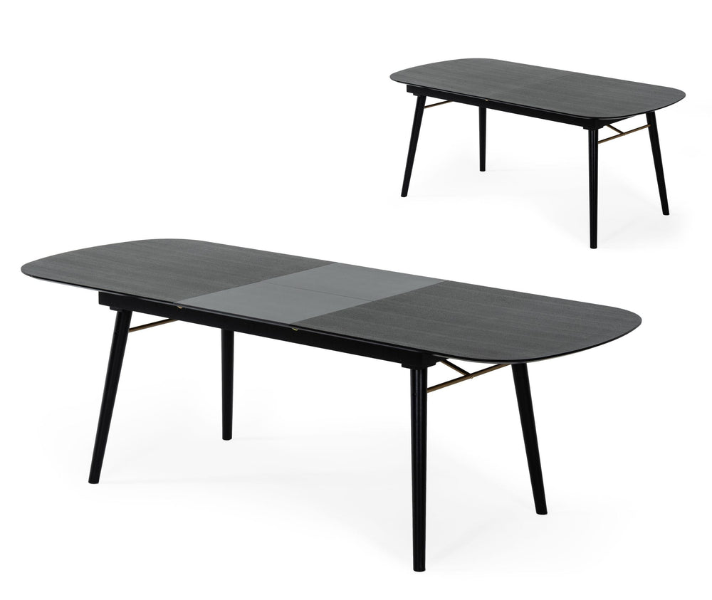 VIG Furniture Modrest Addax - Modern Black Extendable Dining Table VGMAMIT-8109