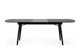 VIG Furniture Modrest Addax - Modern Black Extendable Dining Table VGMAMIT-8109
